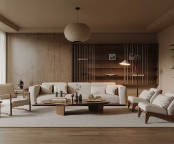 Wabi-sabi Style A Living Room-ID:599059102