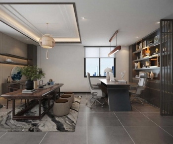 New Chinese Style Manager's Office-ID:553034079