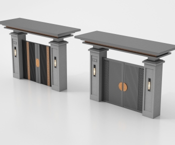 New Chinese Style Facade Element-ID:372843985