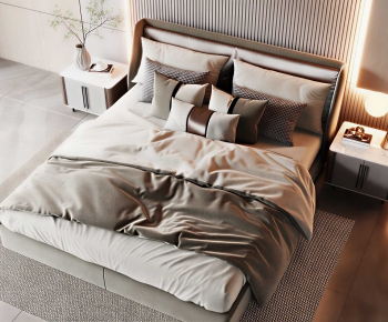 Modern Double Bed-ID:206265932