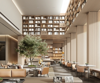 Modern Bookstore Book Bar-ID:460019172