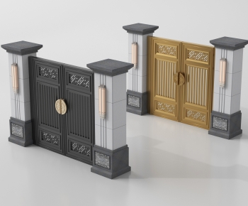 New Chinese Style Facade Element-ID:809823995