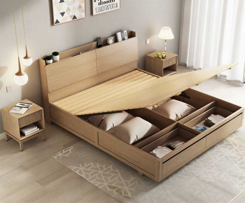 Modern Double Bed-ID:319430115