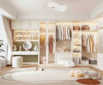 French Style Clothes Storage Area-ID:643062119