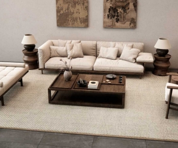 New Chinese Style Sofa Combination-ID:446289069
