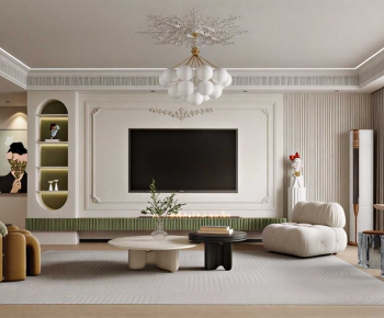 French Style A Living Room-ID:272349124