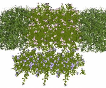 Modern Flowers And Grass-ID:457360749