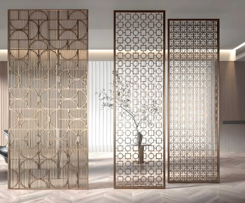 Modern Metal Screen Partition-ID:394242057