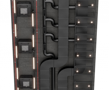 Industrial Style Suspended Ceiling-ID:218386895