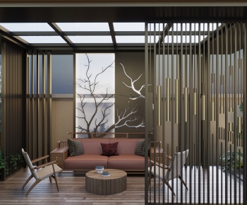 New Chinese Style Glass Sun Room-ID:882427931