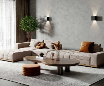 Wabi-sabi Style Sofa Combination-ID:924184088