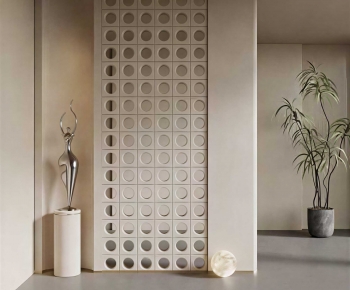 Modern Cement Brick Screen Partition-ID:691886909