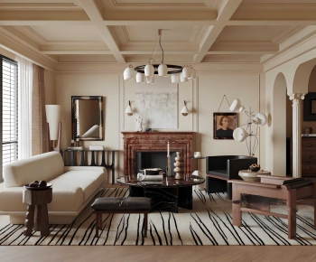 French Style A Living Room-ID:950462108