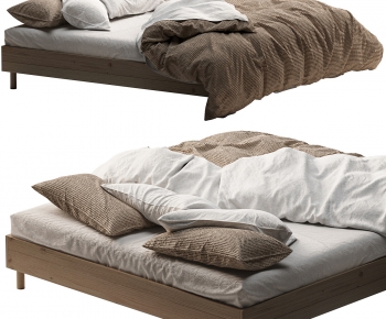 Modern Double Bed-ID:828624013