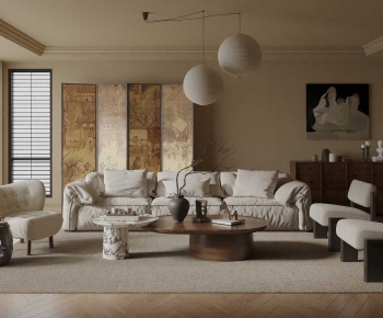 Wabi-sabi Style A Living Room-ID:176609044