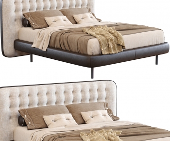 Modern Double Bed-ID:705641031