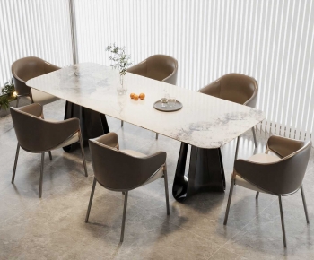 Modern Dining Table And Chairs-ID:636404995