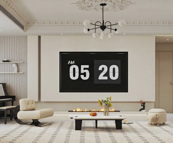 Modern A Living Room-ID:877609972