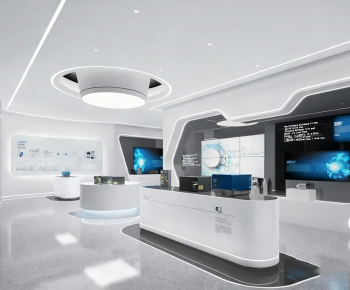 Modern Exhibition Hall-ID:745600948