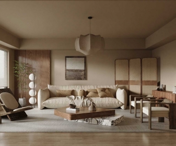 New Chinese Style A Living Room-ID:526212935