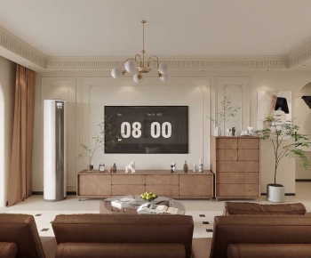 French Style A Living Room-ID:491590544