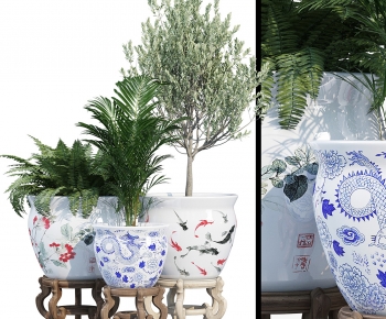 Modern Ground Green Plant Potted Plants-ID:604728948