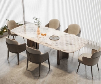 Modern Dining Table And Chairs-ID:579463019