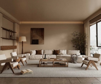 Wabi-sabi Style A Living Room-ID:934379109