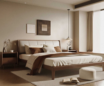 Modern Double Bed-ID:989830972