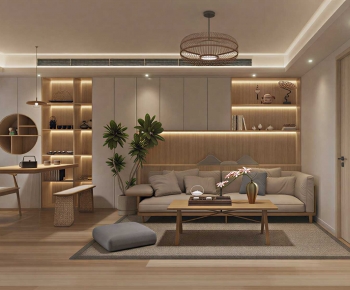 Japanese Style A Living Room-ID:501648909