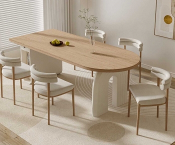 Modern Dining Table And Chairs-ID:549531946
