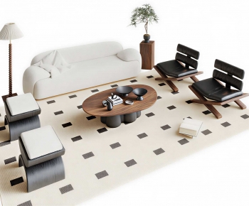 Wabi-sabi Style Sofa Combination-ID:140099055