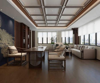 New Chinese Style Manager's Office-ID:711358079