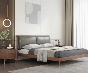 Modern Double Bed-ID:192670118