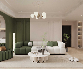 French Style A Living Room-ID:986046086