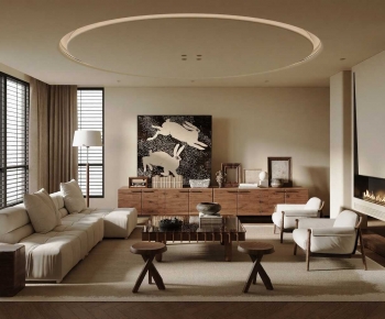 Modern A Living Room-ID:376950031