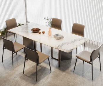 Modern Dining Table And Chairs-ID:875401979