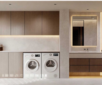 Modern Laundry Cabinet-ID:944828992