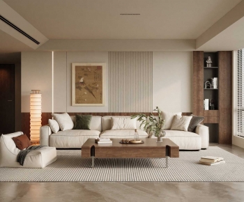New Chinese Style A Living Room-ID:341228967