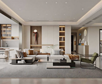 Modern A Living Room-ID:534454116