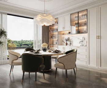 Simple European Style Dining Room-ID:270958908