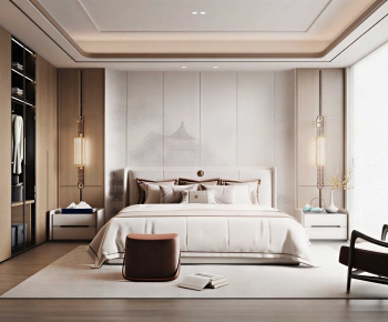 New Chinese Style Bedroom-ID:571939919