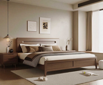 Modern Double Bed-ID:289819966