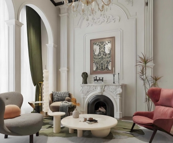 French Style A Living Room-ID:842664965
