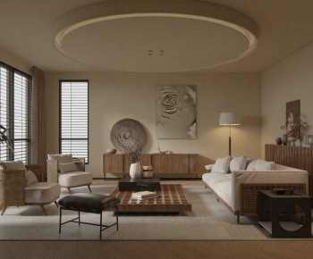 Wabi-sabi Style A Living Room-ID:638252026