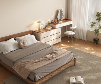 Modern Double Bed-ID:883359915