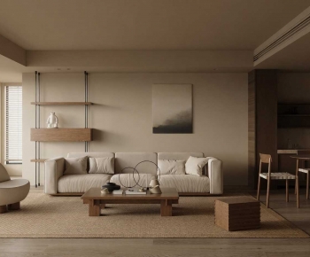 Wabi-sabi Style A Living Room-ID:764976983