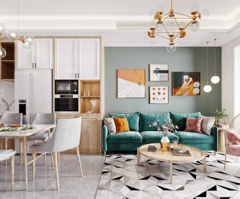 Modern A Living Room-ID:302074918