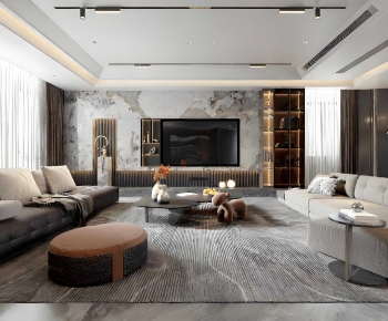 Modern A Living Room-ID:577899936