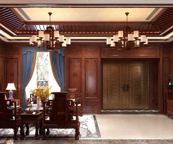 Chinese Style A Living Room-ID:648165946